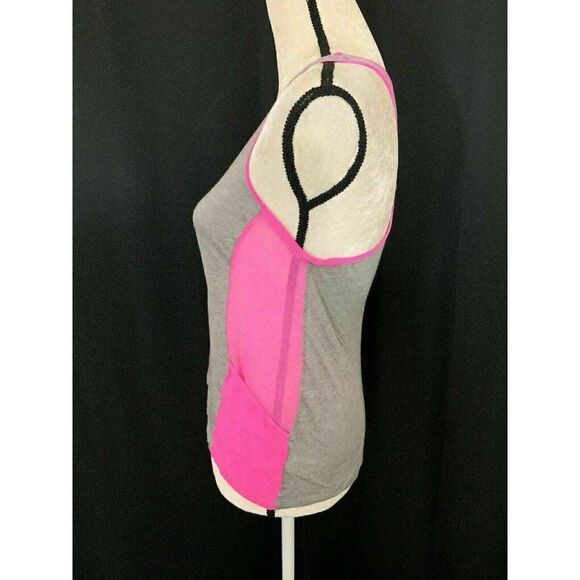Splendid Womens Gray Pink Scoop Neck Jersey Tank Top Silk Modal Medium - Picture 3 of 7